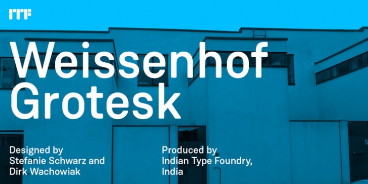 Weissenhof Grotesk font preview