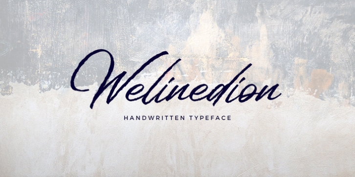 Welinedion font preview