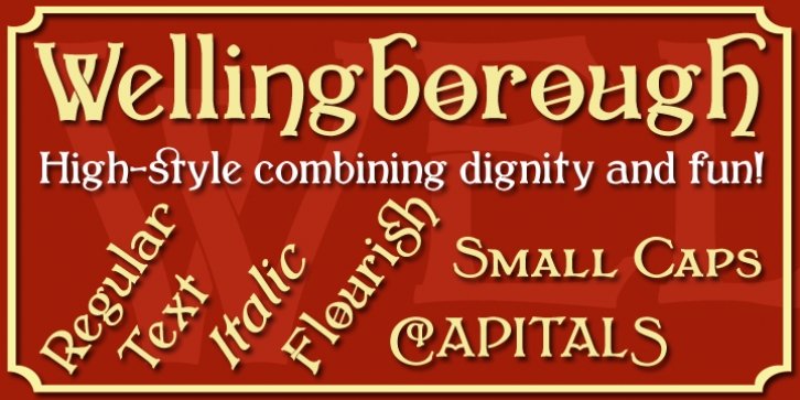 Wellingborough font preview