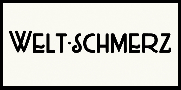 Weltschmerz font preview