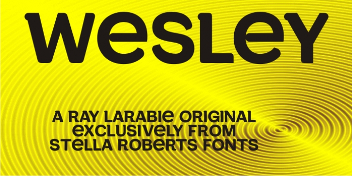 Wesley SRF font preview