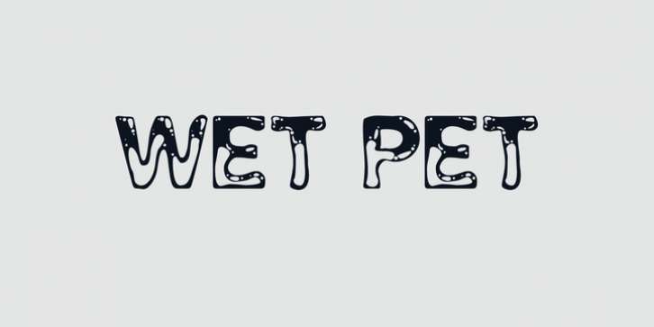 Wet Pet font preview