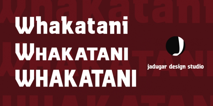 Whakatani font preview