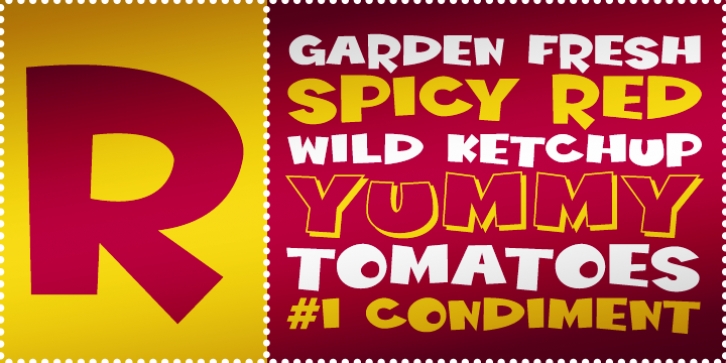 Wild Ketchup BTN font preview