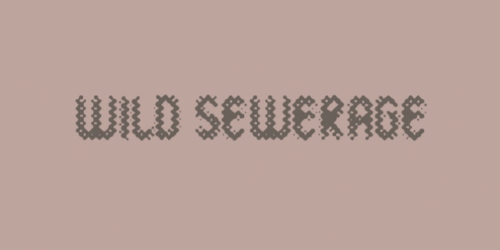 Wild Sewerage font preview