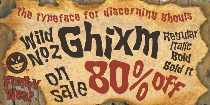 WILD2 Ghixm font preview
