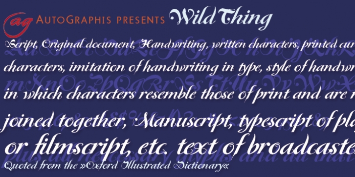 WildThing font preview
