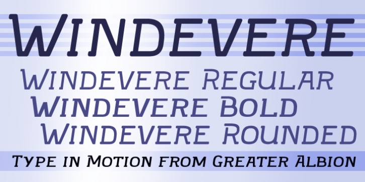Windevere font preview