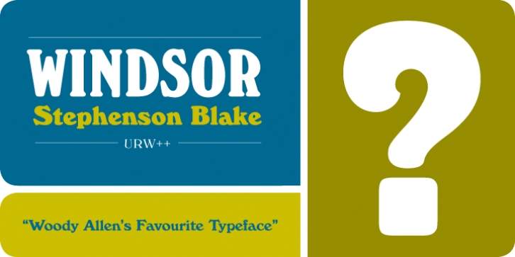 Windsor font preview