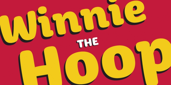 Winnie The Hoop font preview