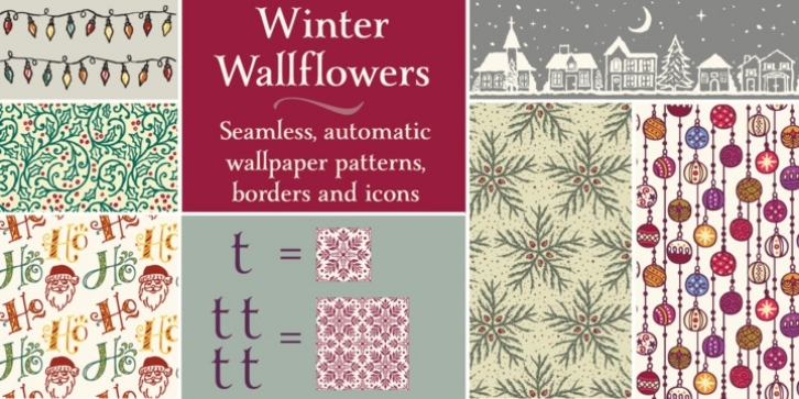 Winter Wallflowers font preview