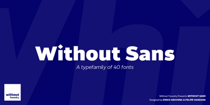 Without Sans font preview