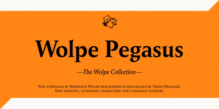 Wolpe Pegasus font preview