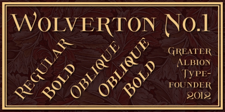 Wolverton font preview