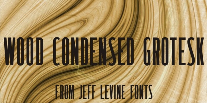 Wood Condensed Grotesk JNL font preview