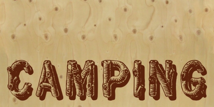 Wood Font Four font preview