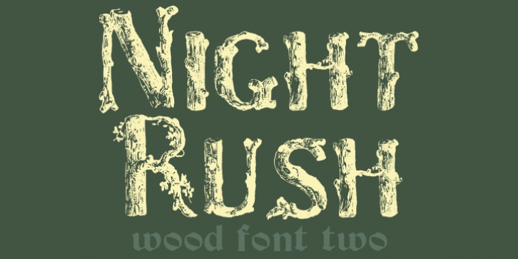 Wood Font Two font preview