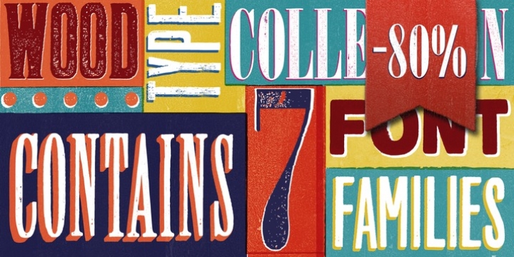 Wood Type Collection font preview