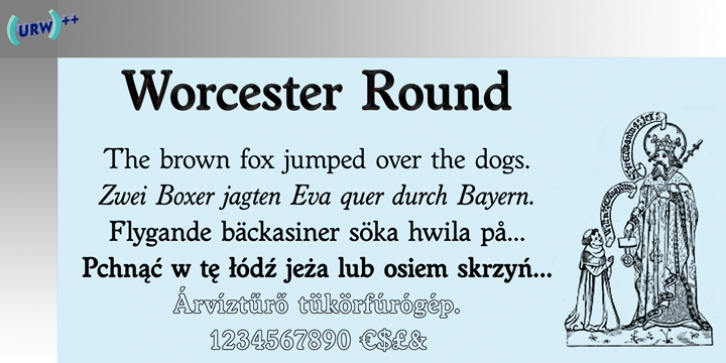 Worcester font preview