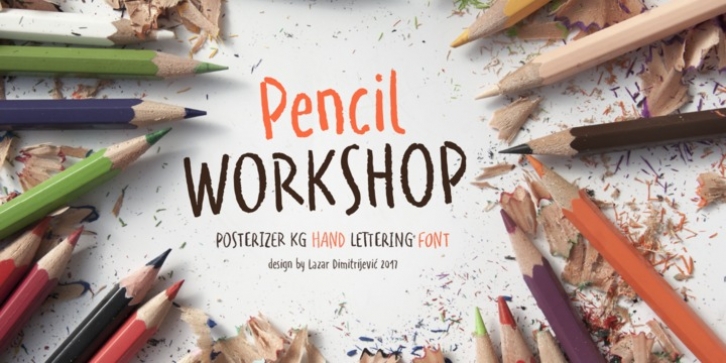 WORKSHOP Pencil font preview