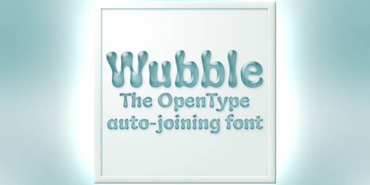 Wubble font preview