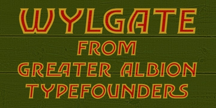 Wylgate font preview