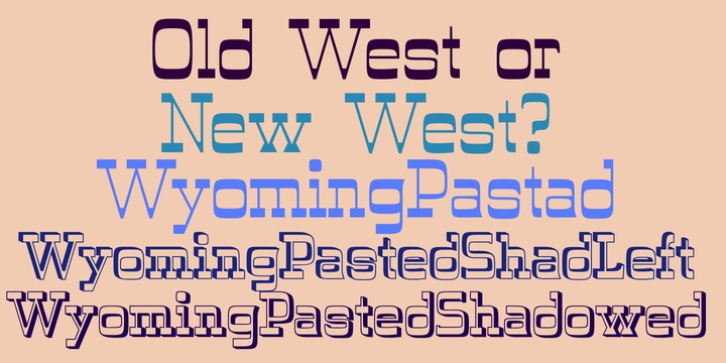 Wyoming Pastad font preview