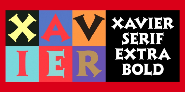Xavier font preview