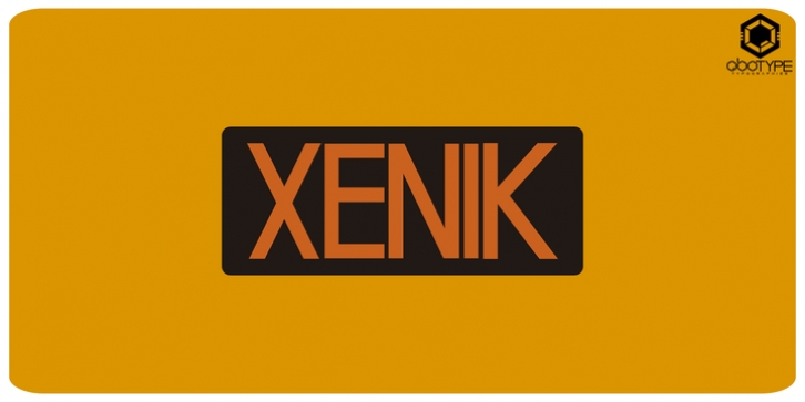 Xenik font preview