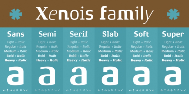Xenois Semi Pro font preview