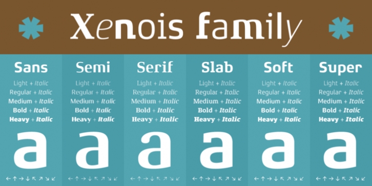 Xenois Slab font preview