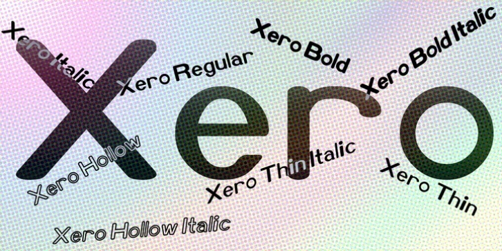 Xero font preview