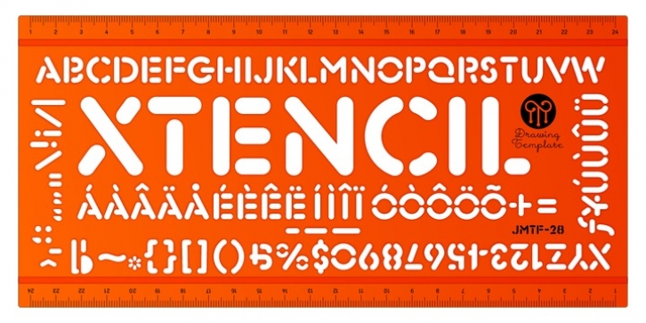 Xtencil font preview