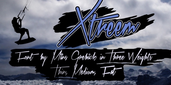 Xtreem font preview