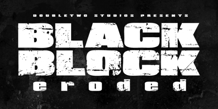 XXII BLACK-BLOCK font preview