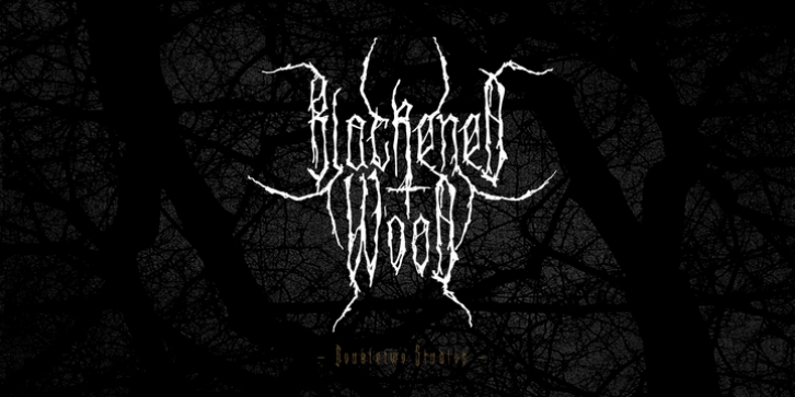 XXII Blackened Wood font preview