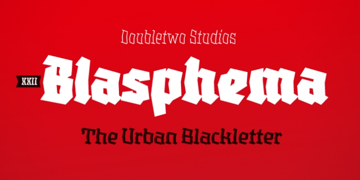 XXII BLASPHEMA font preview