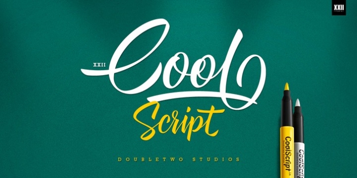 XXII CoolScript font preview