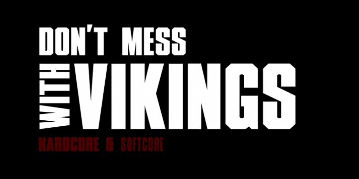 XXII DONT MESS WITH VIKINGS font preview