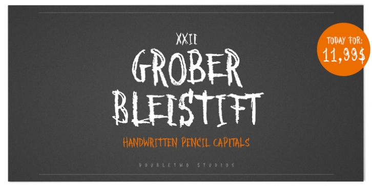 XXII Grober Bleistift font preview