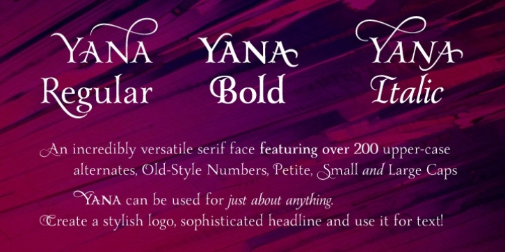Yana font preview