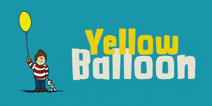 Yellow Balloon font preview