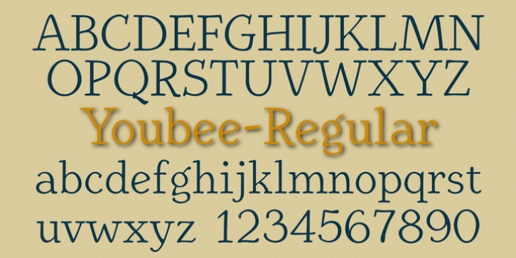 Youbee font preview
