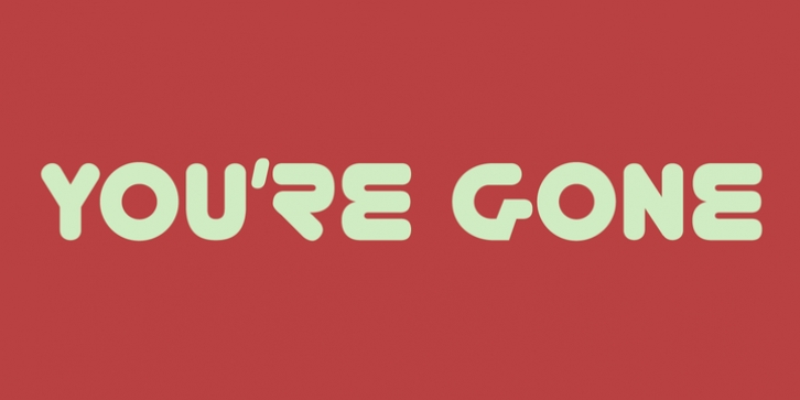 Youre Gone font preview