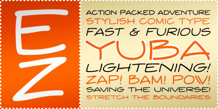 Yuba BTN font preview