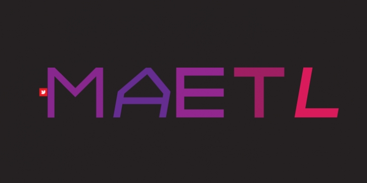 YWFT Maetl font preview