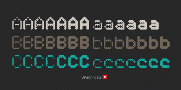 YWFT OneCross font preview