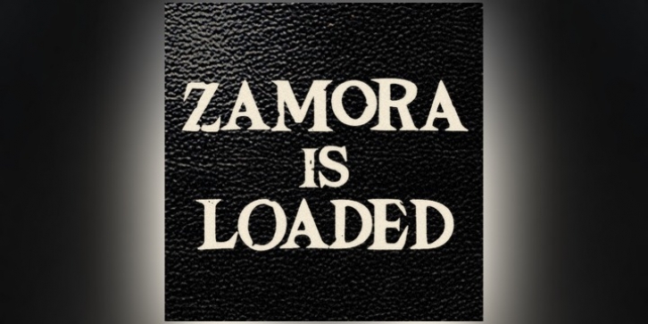 Zamora font preview