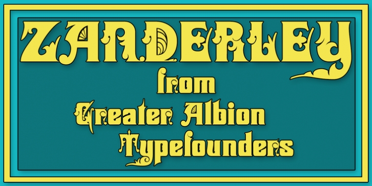 Zanderley font preview