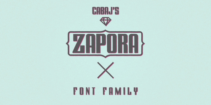 Zapora font preview